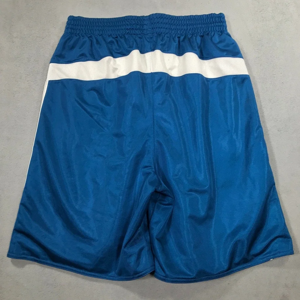 Adidas Reversible Basketball Shorts Mens Medium Blue White Mesh Athletic Gym